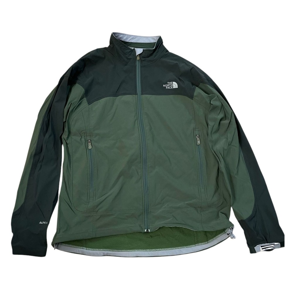 The North Face Green and Black Windbreaker Jacket